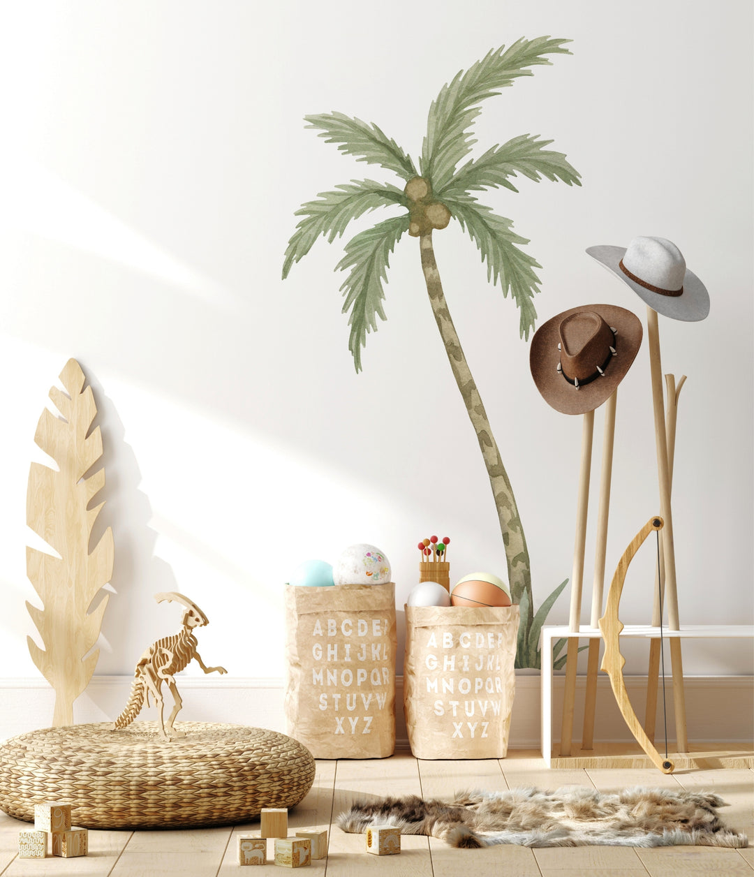 Watercolor Palm Tree Wall Decal