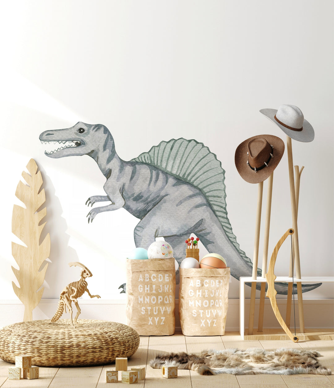 Watercolor Dinosaur Wall Decal | Spinosaurus