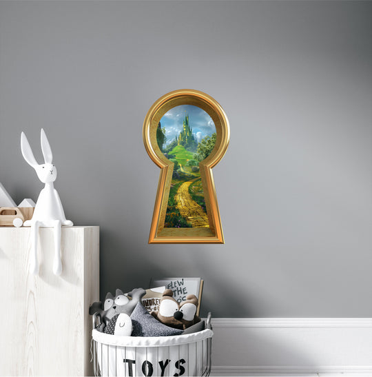 Keyhole Wall Decal | Yellow Brick Road to Emerald Castle