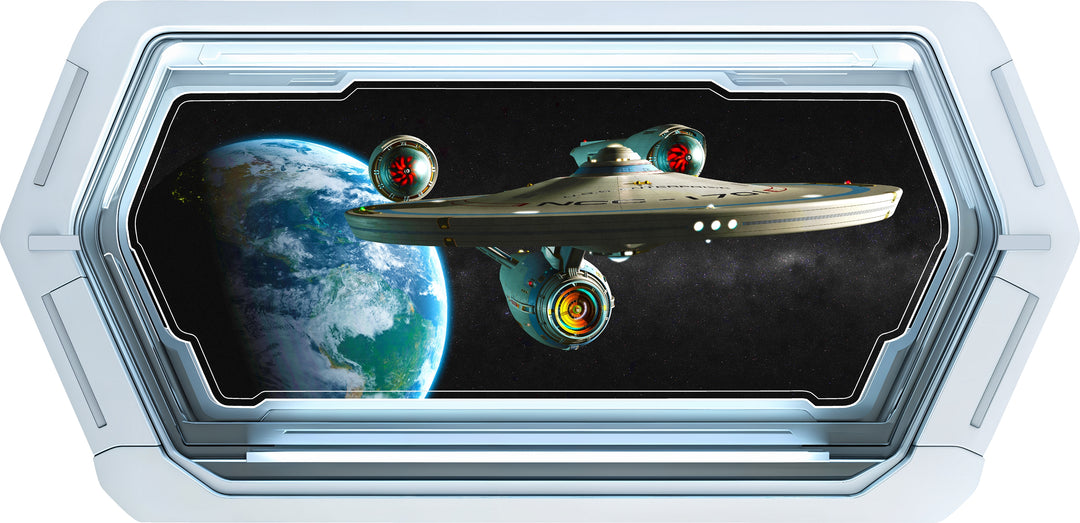 Starship Leaving Earth | SpaceScape Window Wall Decal