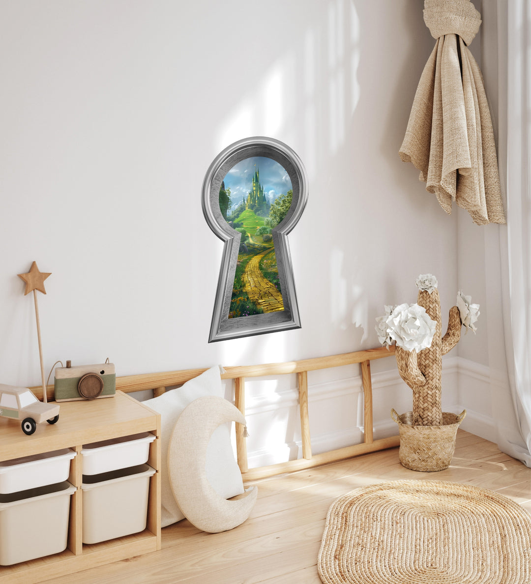 Keyhole Wall Decal | Yellow Brick Road to Emerald Castle