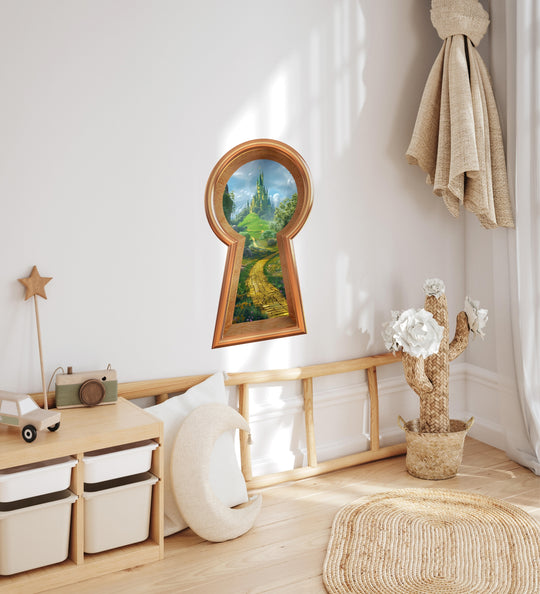 Keyhole Wall Decal | Yellow Brick Road to Emerald Castle