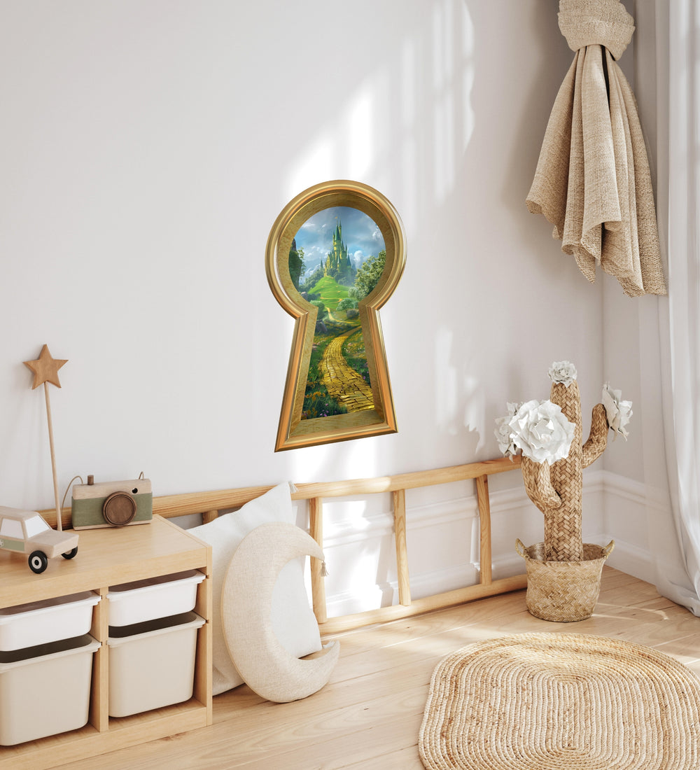 Keyhole Wall Decal | Yellow Brick Road to Emerald Castle