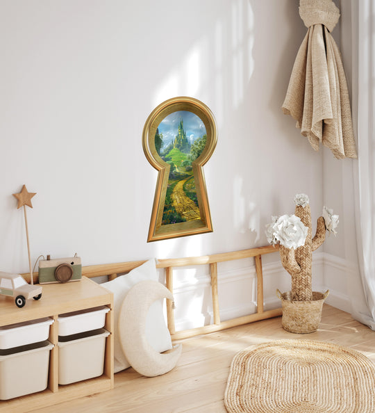 Keyhole Wall Decal | Yellow Brick Road to Emerald Castle