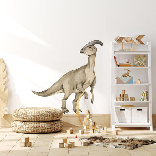 Watercolor Dinosaur Wall Decal | Parasaur