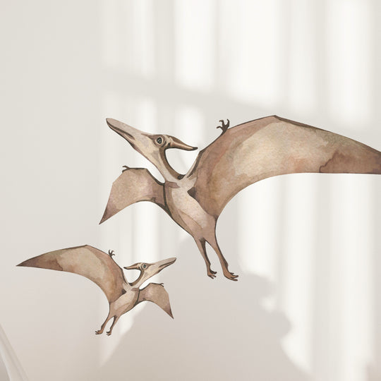 Mother & Baby Pterodactyl Wall Decal Set
