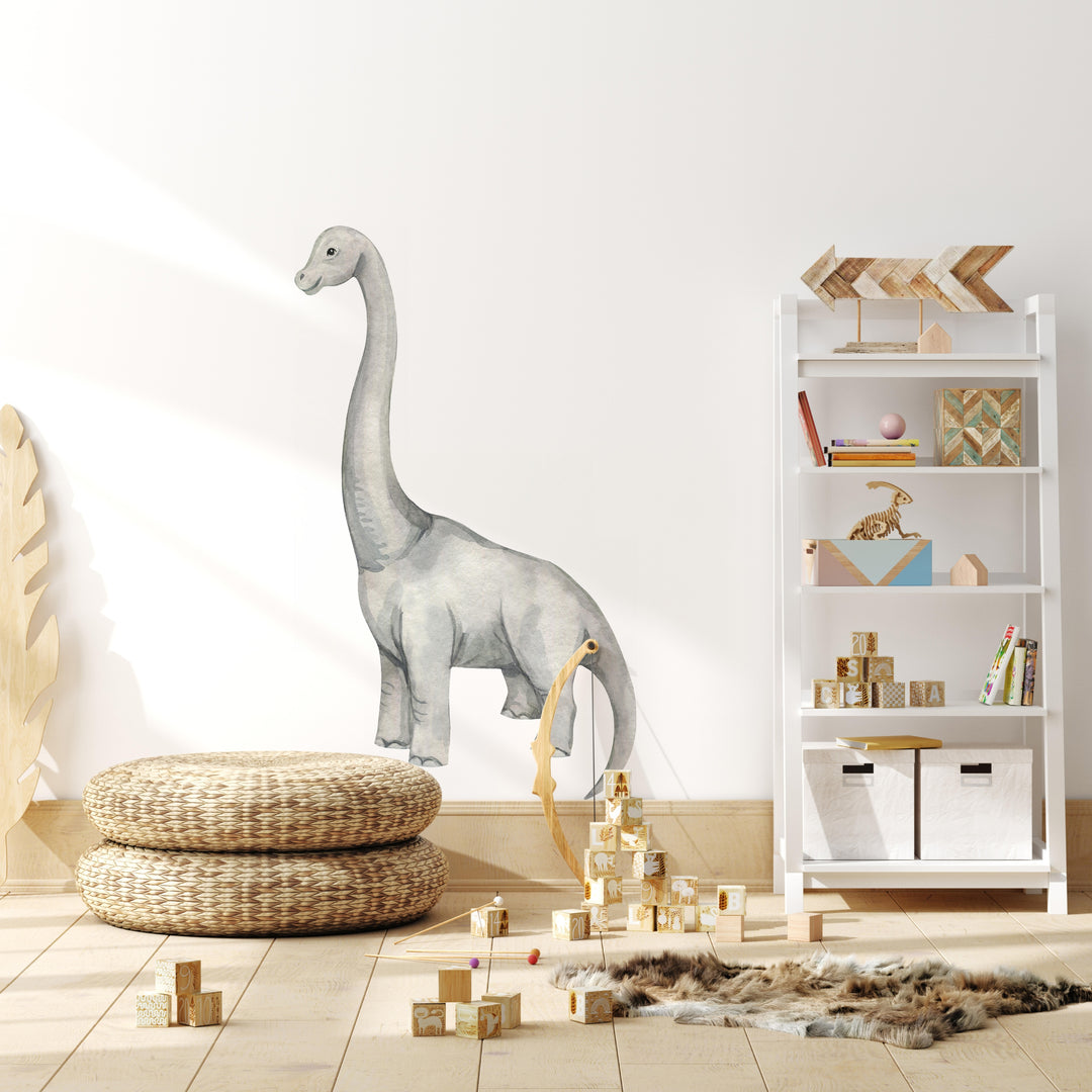 Watercolor Dinosaur Wall Decal | Brachiosaurus