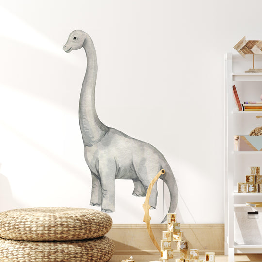 Watercolor Dinosaur Wall Decal | Brachiosaurus