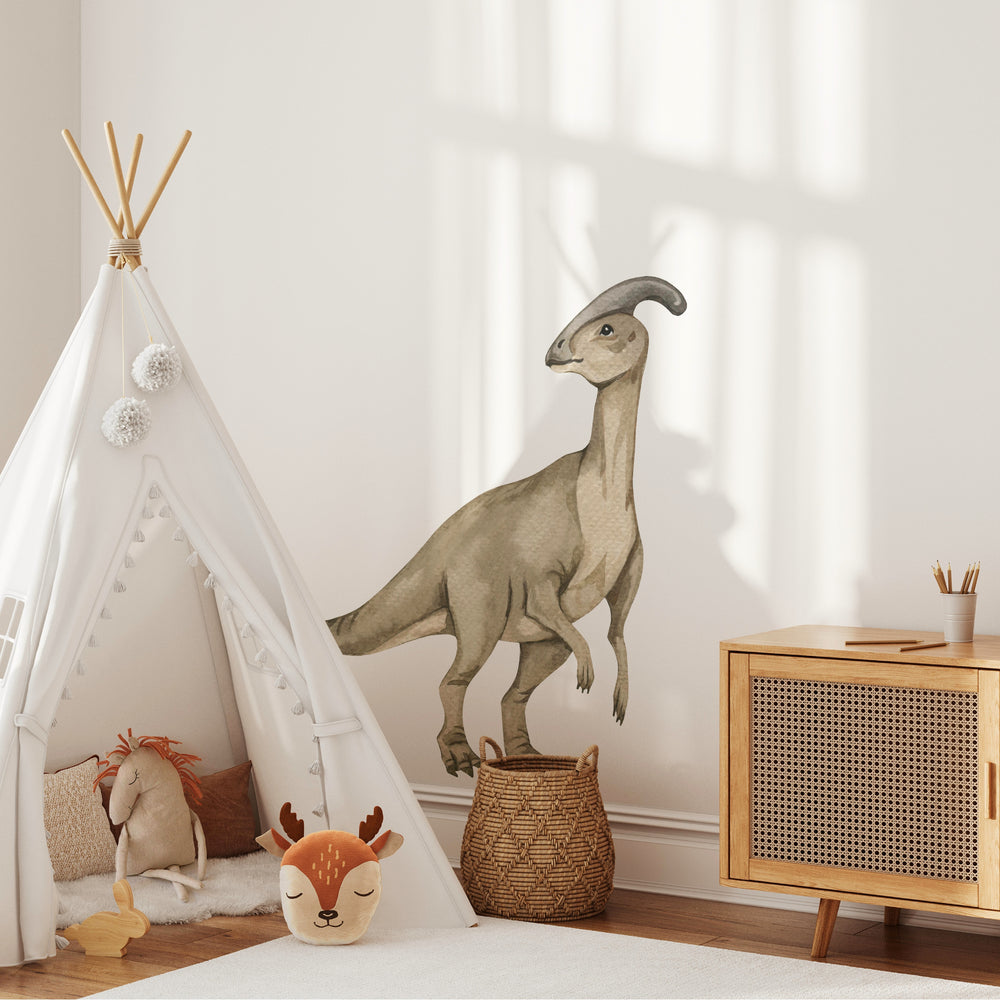Watercolor Dinosaur Wall Decal | Parasaur