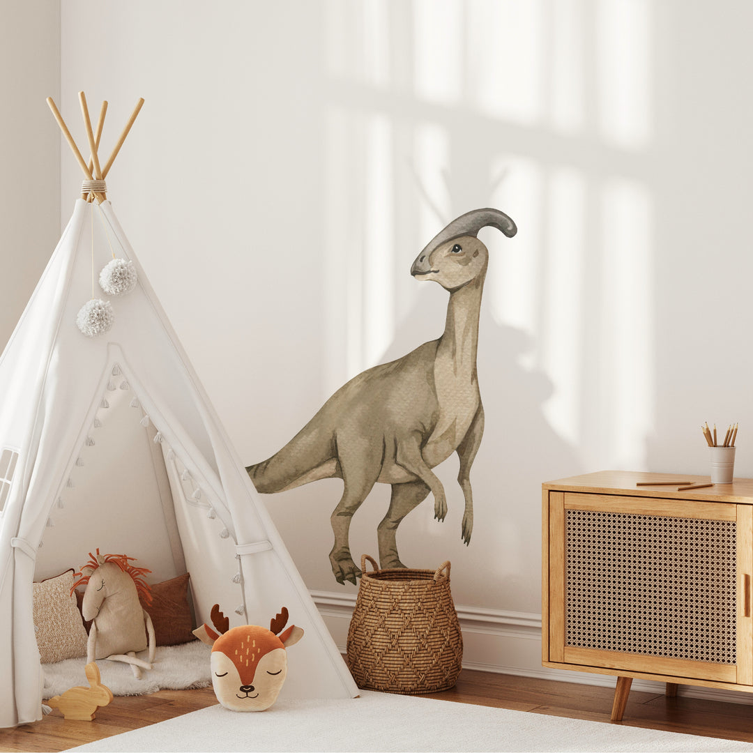 Watercolor Dinosaur Wall Decal | Parasaur