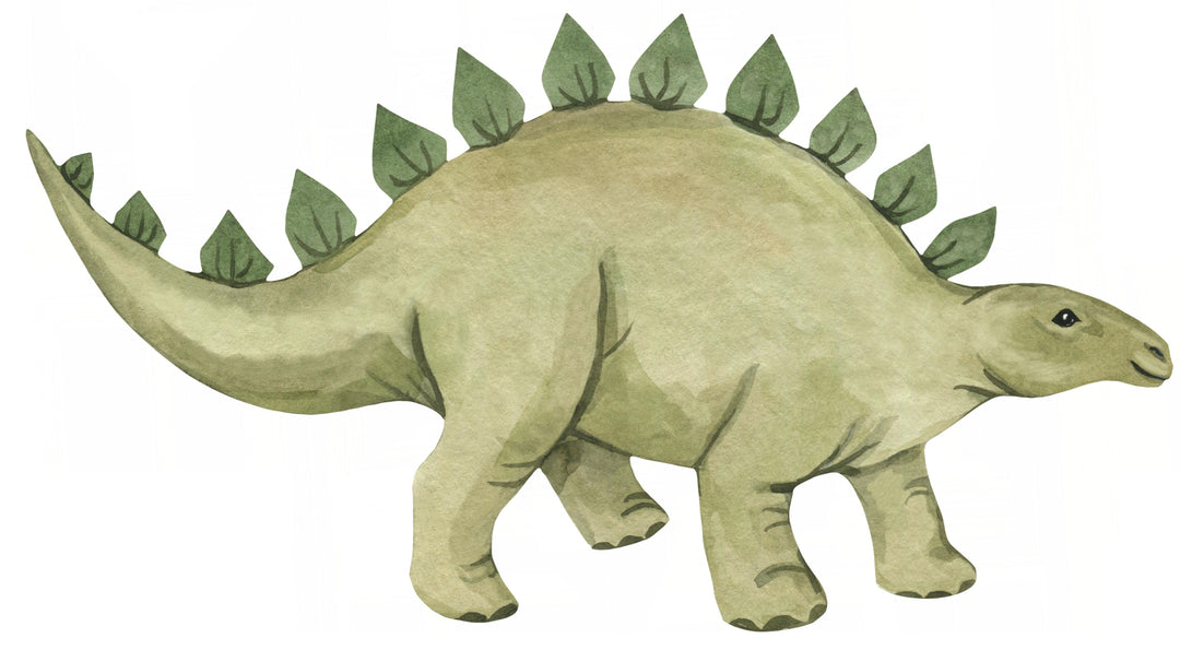 Watercolor Dinosaur Wall Decal | Stegosaurus