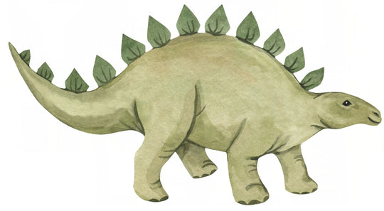 Watercolor Dinosaur Wall Decal | Stegosaurus