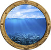 PortScape Coral Reef 2 | Ocean Porthole Window Wall Decal