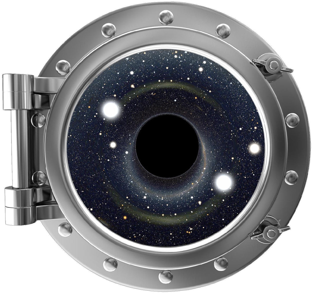 PortScape Black Hole | Space Porthole Window Wall Decal