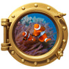 PortScape Clownfish | Ocean Porthole Window Wall Decal