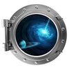 PortScape Exploding Star | Space Porthole Window Wall Decal