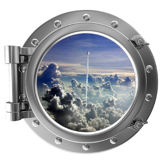 PortScape Takeoff | Space Porthole Window Wall Decal