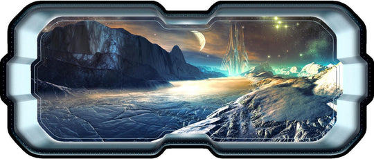 Alien Lunar Outpost | SpaceScape Window Wall Decal
