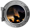 PortScape SETI At Night 1 | Space Porthole Window Wall Decal