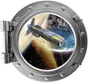 PortScape Space Ship & Planet 1 | Space Porthole Window Wall Decal