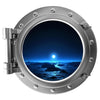 PortScape Ice Planet 1 | Space Porthole Window Wall Decal