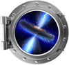 PortScape Instant Space Quasar Star 2 | Space Porthole Window Wall Decal