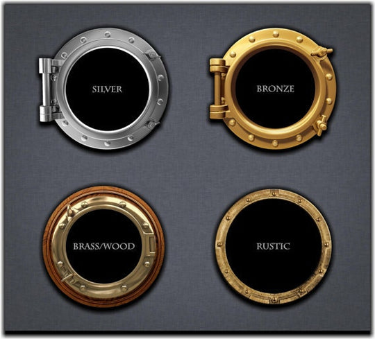 PortScape Manatee & Cub 2 | Ocean Porthole Window Wall Decal