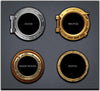 PortScape Manatee & Cub 2 | Ocean Porthole Window Wall Decal