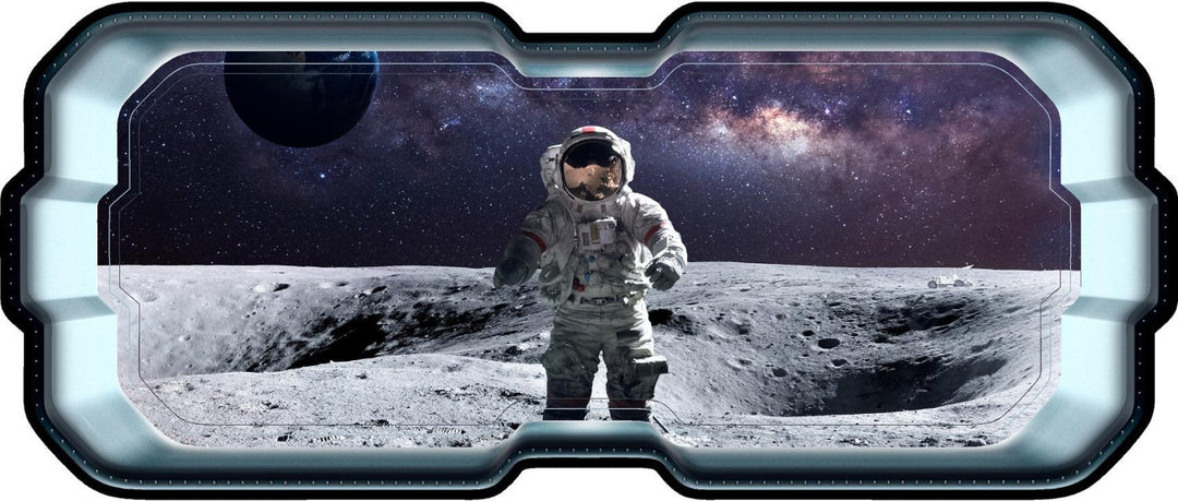 Astronaut On Moon 1 | SpaceScape Window Wall Decal