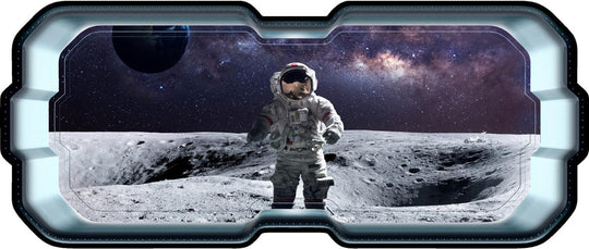 Astronaut On Moon 1 | SpaceScape Window Wall Decal