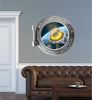 PortScape Asteroid Hits Earth 1 | Space Porthole Window Wall Decal
