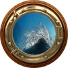 PortScape Sunken Ship Wreck 2 | Ocean Porthole Window Wall Decal