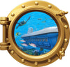 PortScape Submarine 3 | Ocean Porthole Window Wall Decal