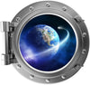 PortScape NEO Comet Orbiting Earth 1 | Space Porthole Window Wall Decal