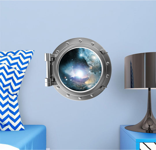 PortScape Nebula & Stars 1 | Space Porthole Window Wall Decal
