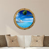 PortScape Sail Boat 1 | Ocean Porthole Window Wall Decal