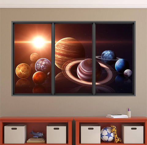 Planets of the Solar System | WindowScape 3D Window Wall Decal