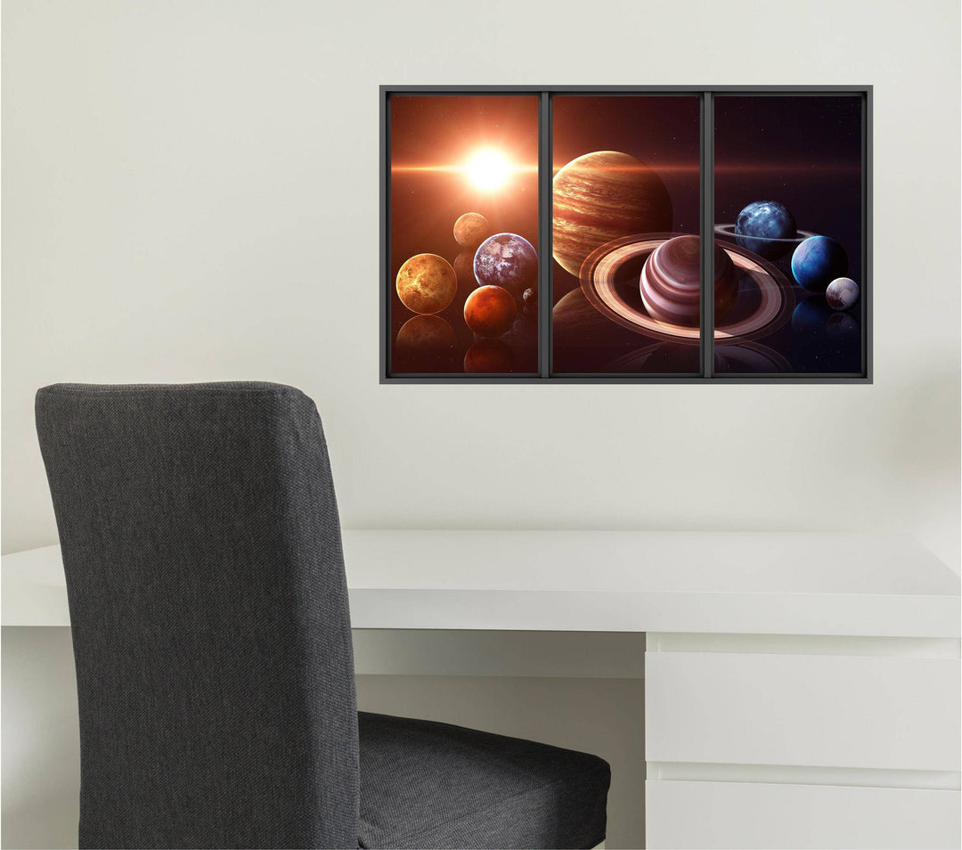 Planets of the Solar System | WindowScape 3D Window Wall Decal