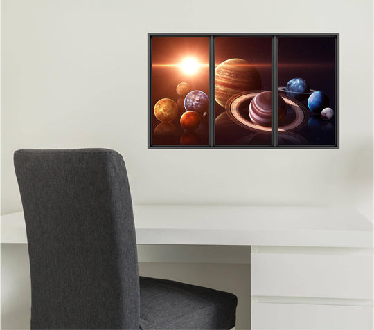 Planets of the Solar System | WindowScape 3D Window Wall Decal