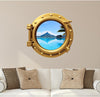 PortScape Tahita Island Part 2 | Ocean Porthole Window Wall Decal