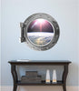 PortScape Orbiting Earth 1 | Space Porthole Window Wall Decal