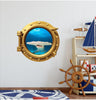 PortScape Hammer Head 2 | Ocean Porthole Window Wall Decal
