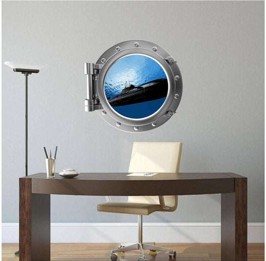 PortScape Submarine 2 | Ocean Porthole Window Wall Decal