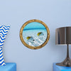 PortScape Shallow Water 2 | Ocean Porthole Window Wall Decal