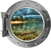 PortScape Tropical Island 1 | Ocean Porthole Window Wall Decal