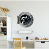 PortScape Life On The Moon | Space Porthole Window Wall Decal