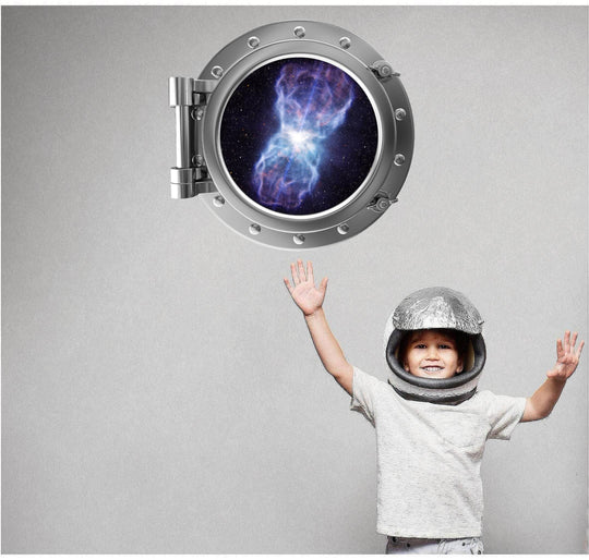 PortScape Star Quasar 1 | Space Porthole Window Wall Decal