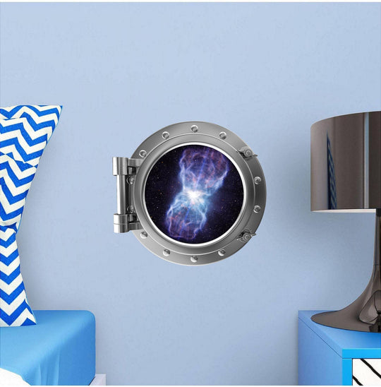 PortScape Star Quasar 1 | Space Porthole Window Wall Decal