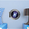 PortScape Star Quasar 1 | Space Porthole Window Wall Decal