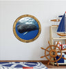PortScape Sperm Whale | Ocean Porthole Window Wall Decal